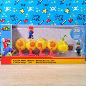 Jakks Pacific Super Mario Wiggler Luigi Set Target Exclusive World of Nintendo